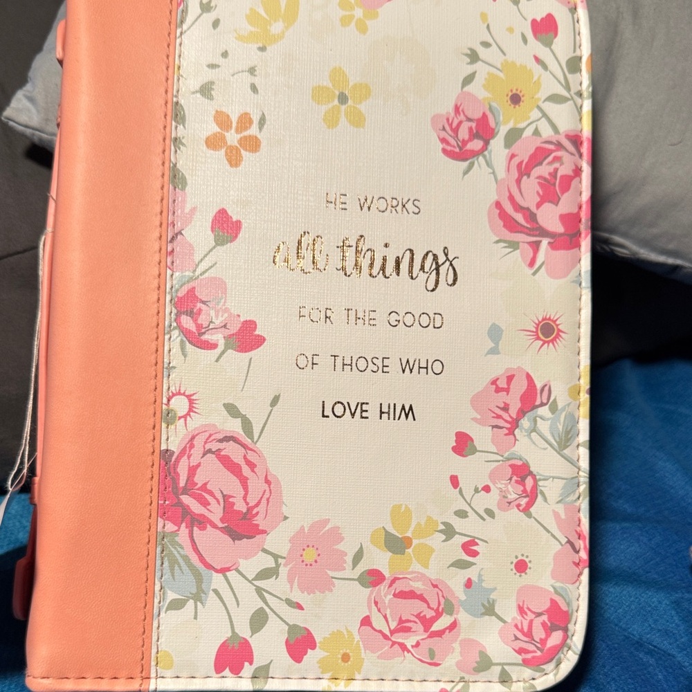 Floral Pink and Cream Inspirational Journal